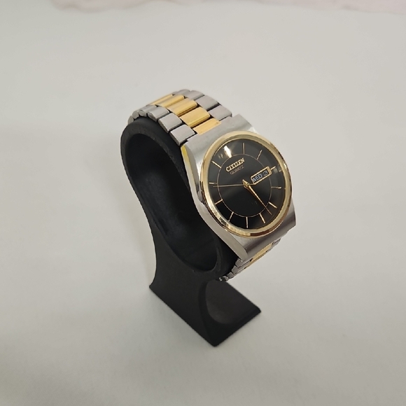 Citizen Two-Tone Black Dial Watch - Picture 1 of 6